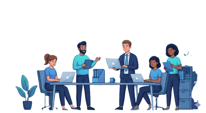 Moskey Technologies Development Team Illustration